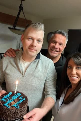 A Veterans Mentorship and Recovery celebration with a birthday cake